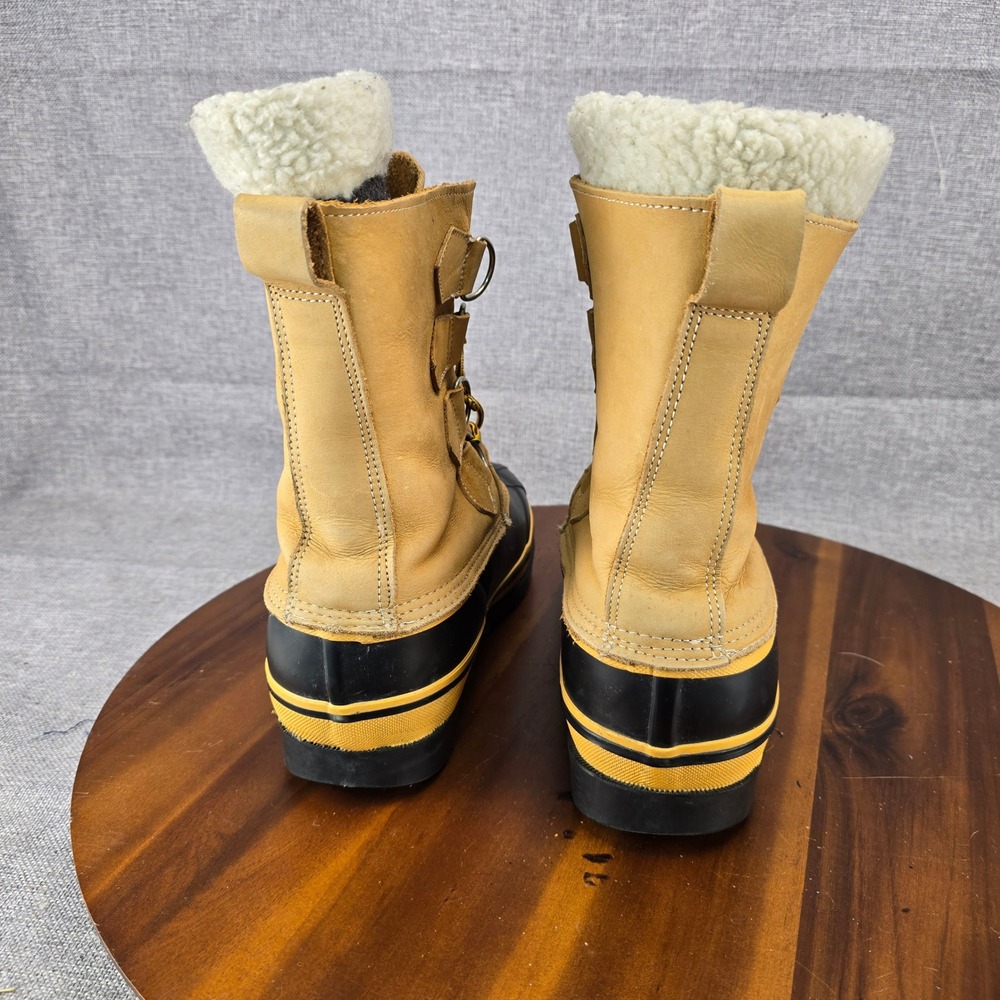 Western Chief Mens Tan Black Steel Shank Insulated Winter Snow Duck Boots Sz 10 - Picture 11 of 14